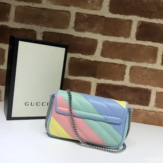 First bag ru super mini GG GUCCI Marmont bag 0606